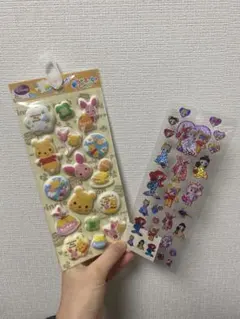 くまのプーさん＆ディズニープリンセスシールセット