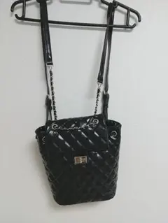 グレイル GRL キルティングチェーンショルダーリュック バッグ 黒 ブラックのサムネイル