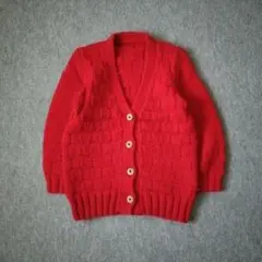 みのすけ様専用✨アランニット ケーブル編み カーディガン ウール混 手編み風
