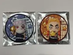 【匿名配送】煉獄杏寿郎 宇髄天元 みに隊士 缶バッジ 2点セット