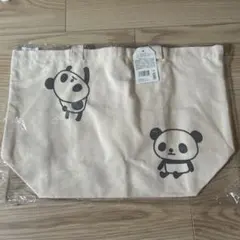 パンダイラスト トートバッグ 大きめ