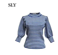 スライ SLY TUCK SLEEVE HG トップス ボーダーのサムネイル