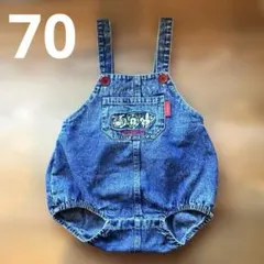 70 ベビー服 ロンパース ダルマロンパースミニボーロ 赤ちゃん レトロ 服