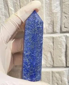 ラピスラズリ ポイント原石 天然石　高品質 鑑賞石 金色の斑点 超大型