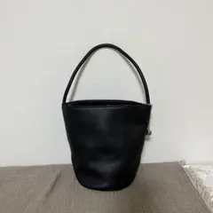 新品未使用　バケツバッグ　ブラック　合成皮革製