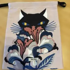 miumiu 黒猫　巾着　ショッパー　ミューミューのサムネイル