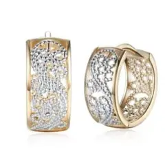 ゴールド ピアス K18 プレゼント フープ シンプル ハワイアンジュエリー