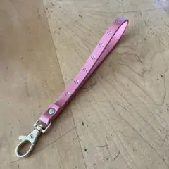 ピンク スカルデザイン ストラップ