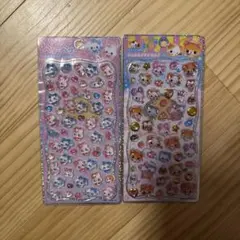 《正規品》プチドロップステッカーまじかるベリーベリー・ハムハムcafe2枚セット