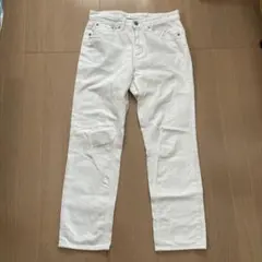 GU 白　デニムパンツ　64センチ