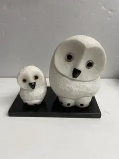 彫刻品 大理石 福フクロウ 置物 大神様の使い