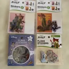 ディズニーステッカーセット ズートピアなど4点セット