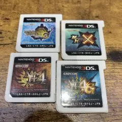 3ds モンスターハンター４本セット