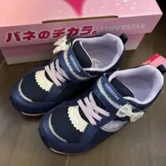 新品　ムーンスター　スニーカー　17.5cm ネイビー　女の子