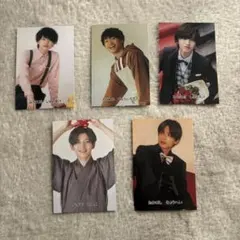 なにわ男子 フォトカード5枚セット（道枝駿佑・藤原丈一郎・高橋恭平・長尾謙杜）