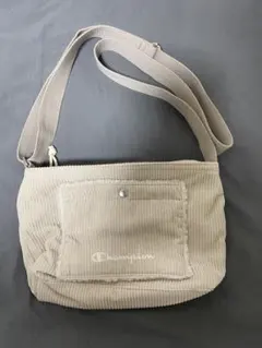 チャンピオン コーデュロイ ショルダーバッグ ホワイト