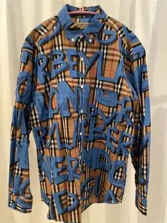 Burberry サイズ:M グラフィティプリントノバチェック長袖シャツ 中古