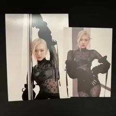 blackpink bornpink ロゼ ポストカード gray