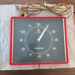昭和レトロ NATIONAL 赤い掛け時計 AC100V