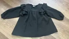 キッズ　女の子　子ども服　100センチ　トップス　ブラウス　秋服