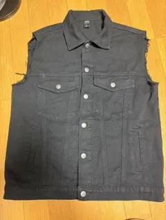 Dazy ブラック ノースリーブデニムベスト SS