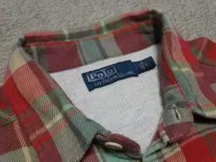 レア　ラルフローレン　美品　裏サーマル　ヘヴィーネルシャツ　L～XL位　好配色