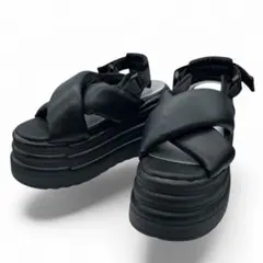YOSUKE ヨースケ 厚底サンダル 23cm ブラック 黒　Y2K