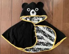 ☆☆MIKI HOUSE DOUBLE.Bフード付きベビーポンチョ　リバーシブル