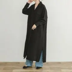 URBAN RESEARCH ITEMS シャツワンピース　開襟　羽織