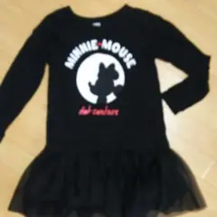 チュニック 長袖Tシャツ 黒 ユニクロ 140㎝ ミニーマウス