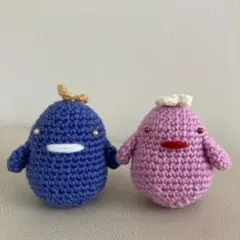 ハンドメイド 編みぐるみ 2個セット