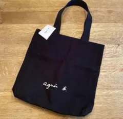 新品 未使用 agnès b. 黒 トートバッグ キャンバス