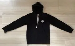 コンバース　ブラック フード付きパーカー 小さめＭサイズ