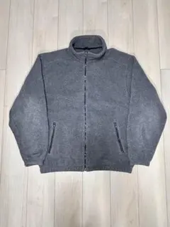 Lands' End ランズエンド　グレー フリースジャケット M