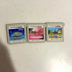 妖怪ウォッチ3、どうぶつの森、ベイブレード3DS用カセット