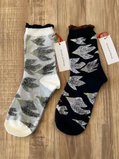 ミナペルホネン minä perhonen ボタニカル刺繍ソックス 2足セット