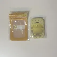 スクエア缶バッジ&カバー ポムポムプリン