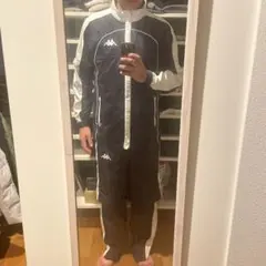 値下げ❗️Kappa レインウェア 上下セット ネイビー✖️ホワイトのサムネイル