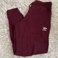 adidas バーガンディ ジョガーパンツ UK S