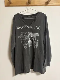 JEANASIS カットオフヴィンテージプリントロンT