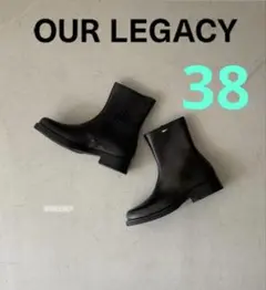 OUR LEGACY ウエスタンレザー サイドゴアブーツ OUR LEGACY ウエスタンレザー サイドゴアブーツ