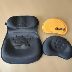 Egg ジョイ クッションセット 黒/オレンジ　エッグクッション