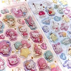 【国内正規品】うるちゅるPOP SEAL サンリオキャラクターズ　ピンク ブルー