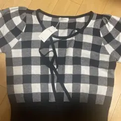 INGNI クロスチョーカーチェック柄ニット