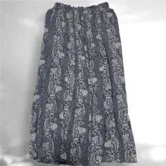 HK WORKS LONDON ロングスカート Mサイズ 総柄 ペイズリー 花柄のサムネイル
