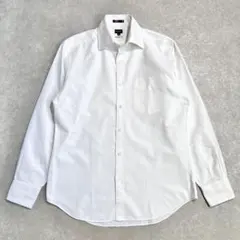 【美品】ポールスミス ドレスシャツ 長袖ワイシャツ ホワイト M