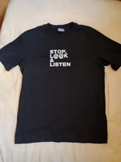 DIESEL STOP L@K & LISTEN Tシャツ M 黒 未使用