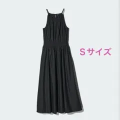 【最終価格】 UNIQLO ホルターネックワンピース　ブラック　S