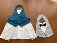 【美品】ベビー フォーマルエプロンスタイ 男の子 2点セット MARLMARL他