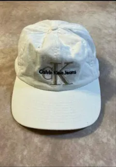 90s 00s Calvin Klein Jeans キャップ ホワイト 白
